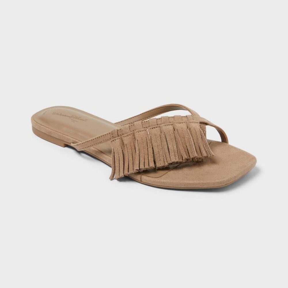 Women's Effie Slide Sandals - Universal Thread Light Taupe 6